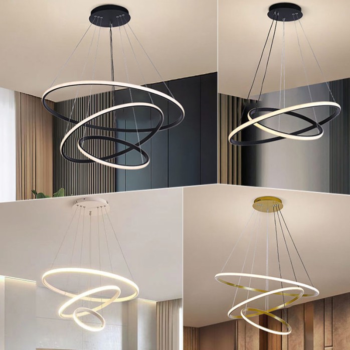 Home decoration linear round LED pendant light