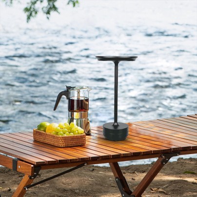 Creative black solar charging desk lamp