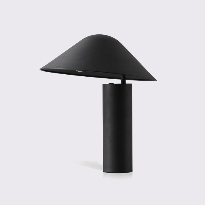 Modern thickened iron mushroom E14 table lamp