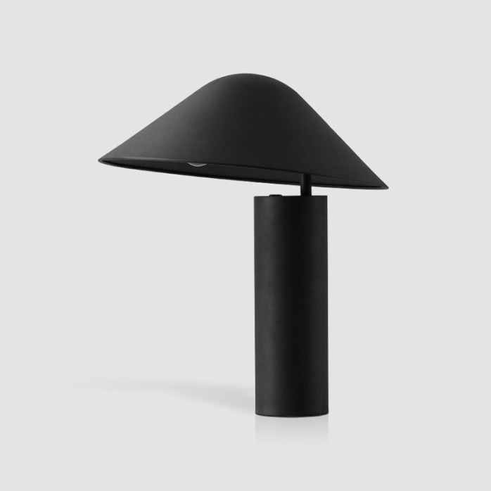 Modern thickened iron mushroom E14 table lamp