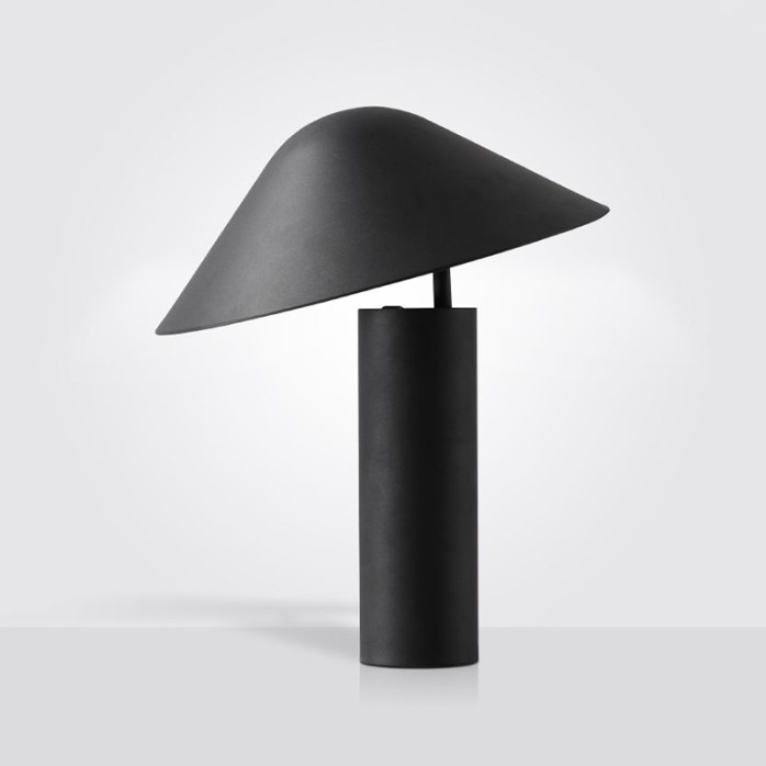 Modern thickened iron mushroom E14 table lamp