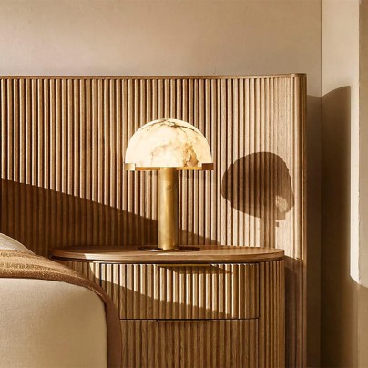 European modern alabaster table lamp