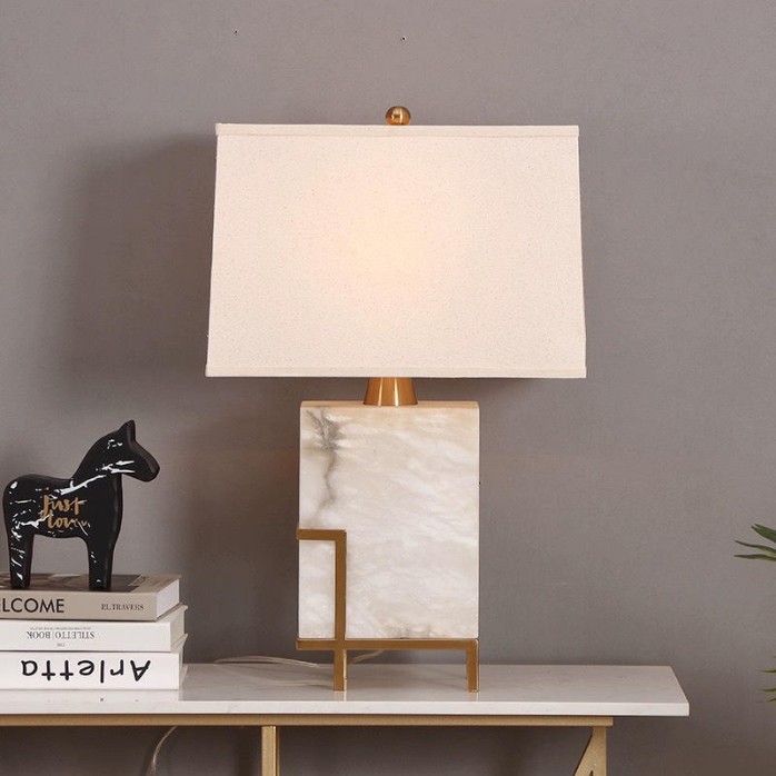Light luxury personality marble LED table lamp