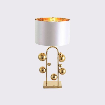 Electroplating ball art decoration iron table lamp