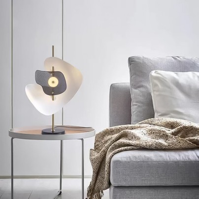 Wrought iron metal art decoration LED table lamp
