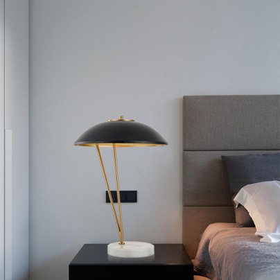 Nordic marble iron creative table lamp