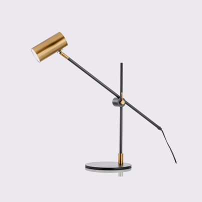 Adjustable metal long pole LED desk lamp