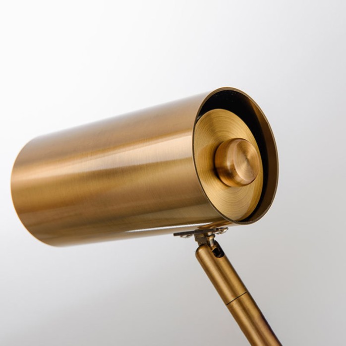 Adjustable metal long pole LED desk lamp
