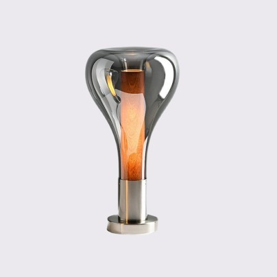 Simple and stylish single-head glass table lamp