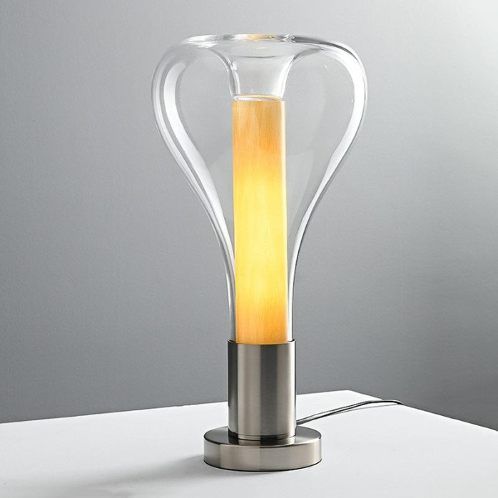 Simple and stylish single-head glass table lamp
