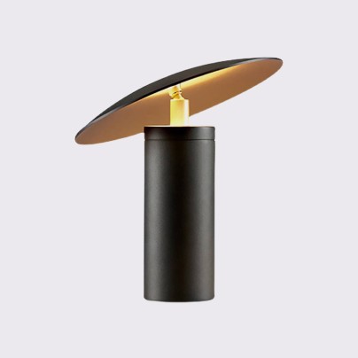 Black nordic aluminum indoor table lamp