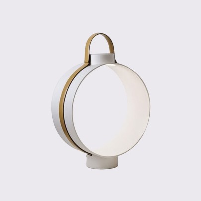 Creative iron drum-shaped decorative table lamp