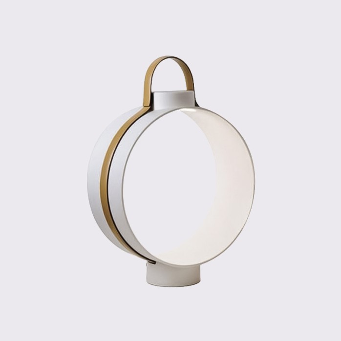 Creative iron drum-shaped decorative table lamp