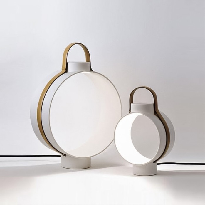Creative iron drum-shaped decorative table lamp