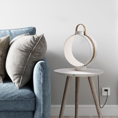 Creative iron drum-shaped decorative table lamp