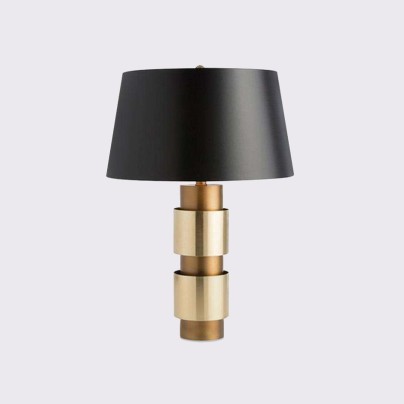 Adjustable brightness fabric lampshade table lamp