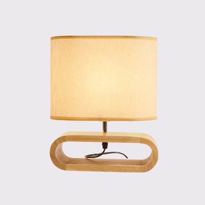 Creative wooden simple LED table lamp