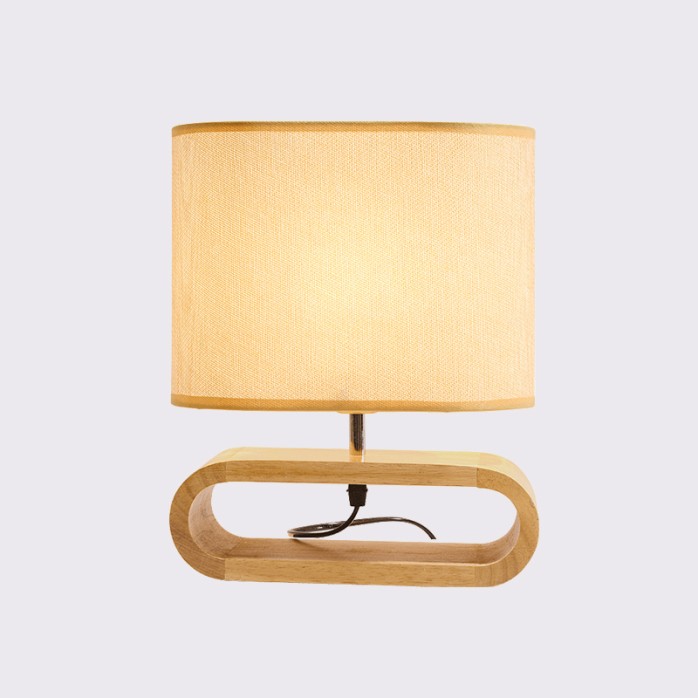 Creative wooden simple LED table lamp