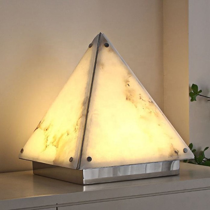 Luxury alabaster decorative table lamp