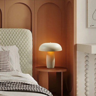 Luxury art deco mushroom table lamp