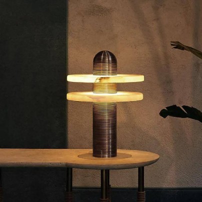 Luxury decorative marble LED table lamp