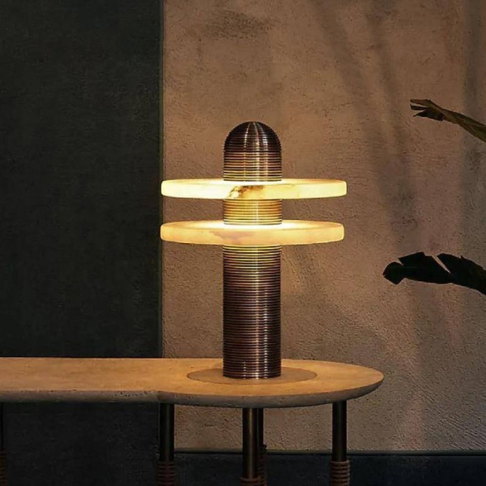 Luxury decorative marble LED table lamp