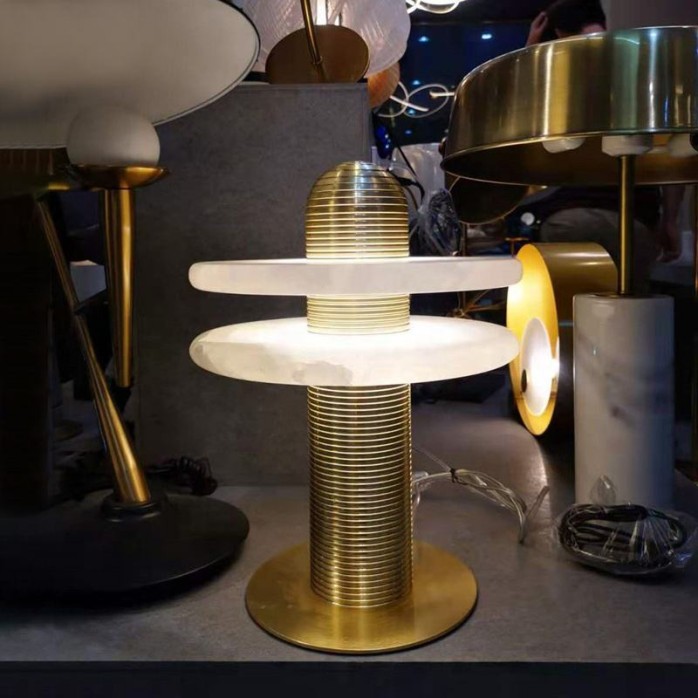 Luxury decorative marble LED table lamp
