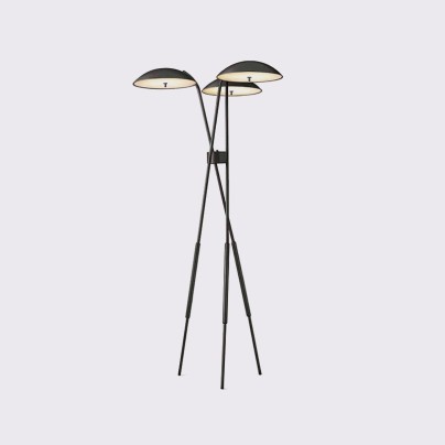 Modern classic steel tripod floor lamp