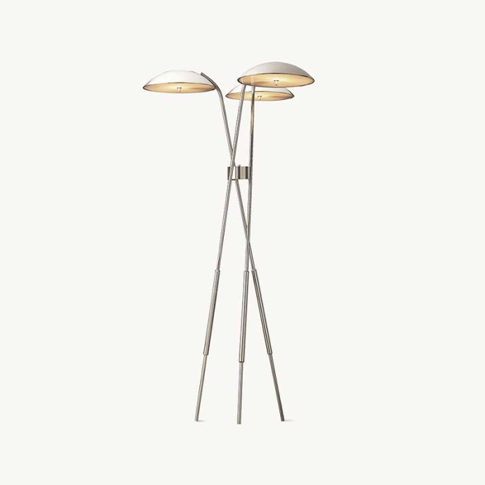 Modern classic steel tripod floor lamp
