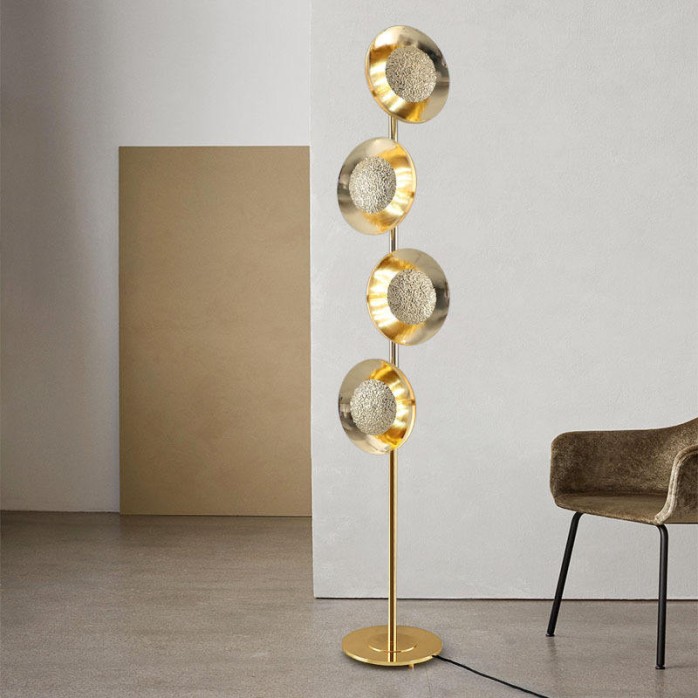 Light luxury simple creative four-head floor lamp