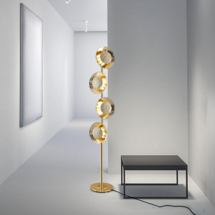 Light luxury simple creative four-head floor lamp