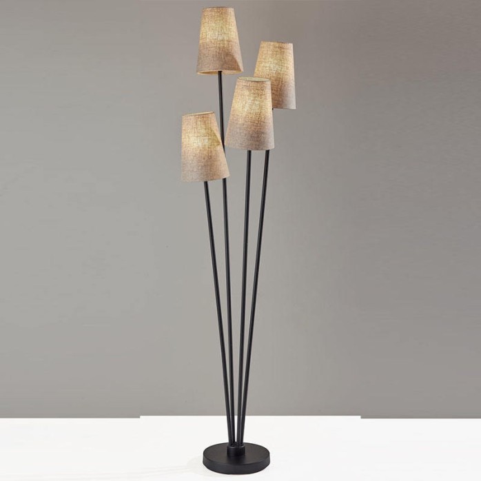 Modern simple four-head decorative floor lamp