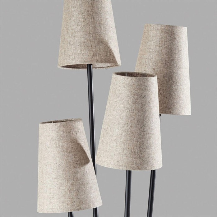 Modern simple four-head decorative floor lamp