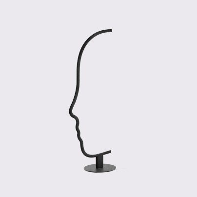 Minimalist creative face-shaped floor lamp