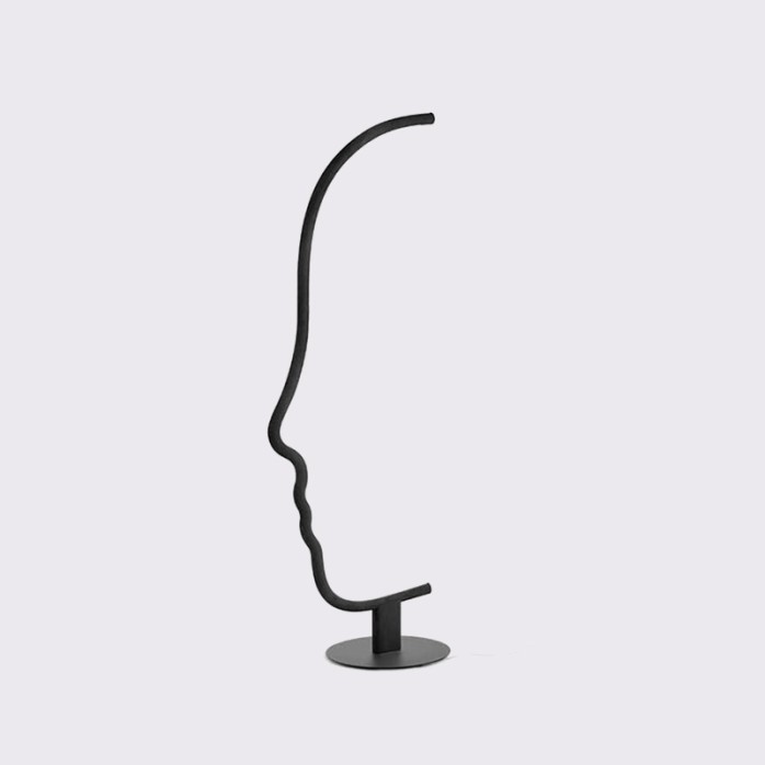 Minimalist creative face-shaped floor lamp