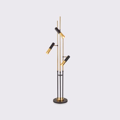 Simple creative three-head decorative floor lamp