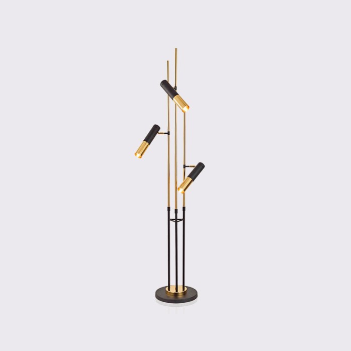 Simple creative three-head decorative floor lamp