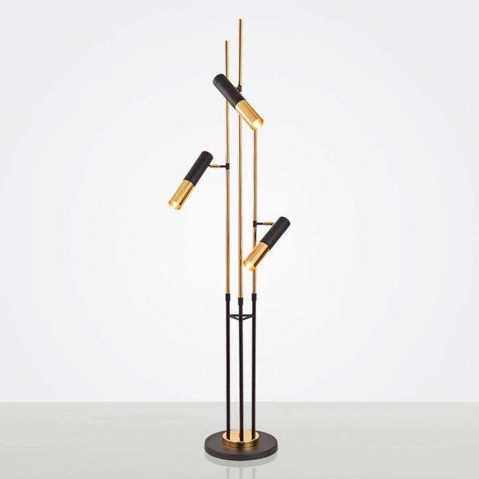 Simple creative three-head decorative floor lamp