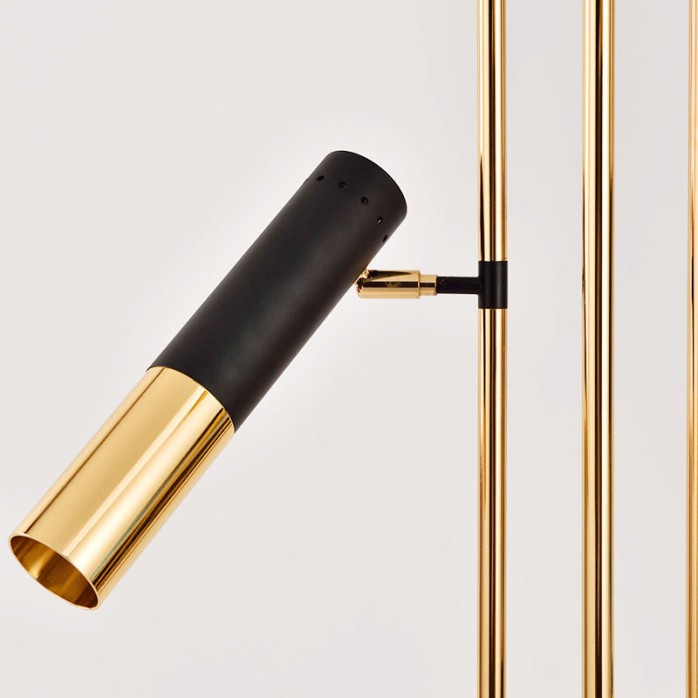 Simple creative three-head decorative floor lamp