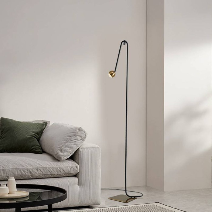 Gooseneck elbow creative iron floor lamp