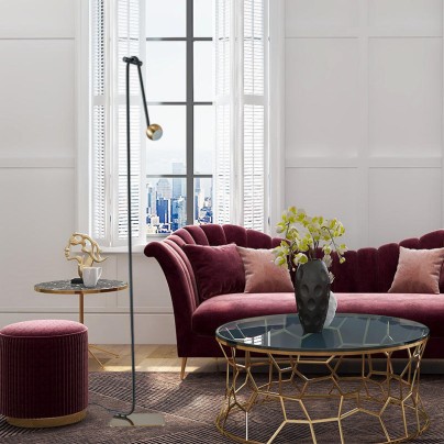Gooseneck elbow creative iron floor lamp