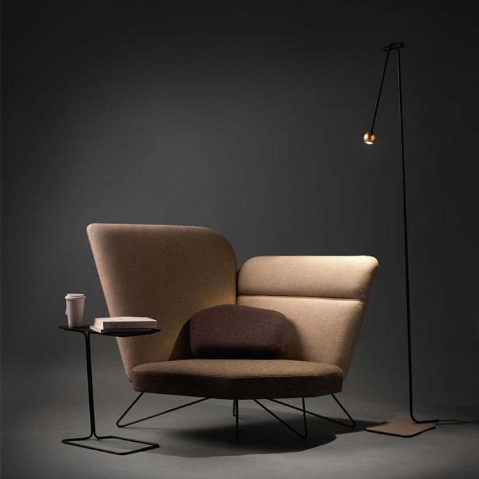 Gooseneck elbow creative iron floor lamp