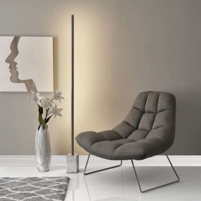 Modern vertical creative marble floor lamp