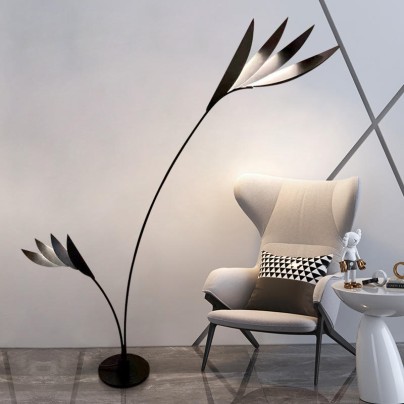 Leaf shape creative decorative LED floor lamp
