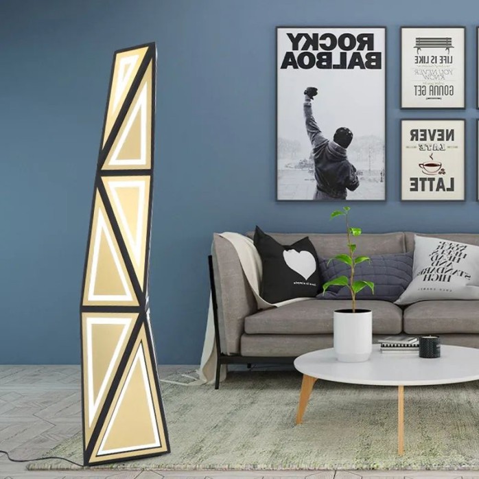 Creative irregular decorative LED floor lamp