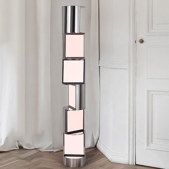 Stainless steel art deco modern floor lamp