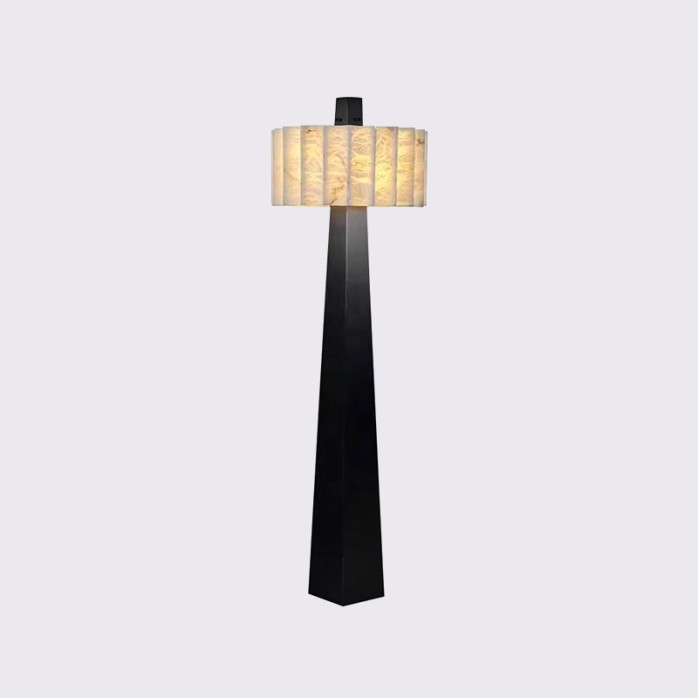 Modern luxury alabaster vertical decorative floor lamp