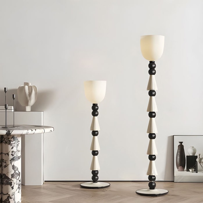 Light luxury modern Roman column floor lamp