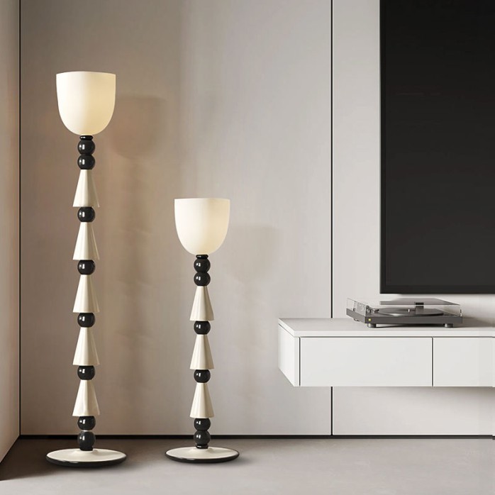 Light luxury modern Roman column floor lamp