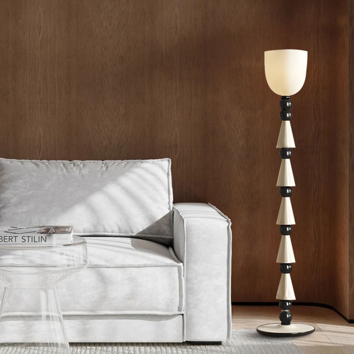 Light luxury modern Roman column floor lamp